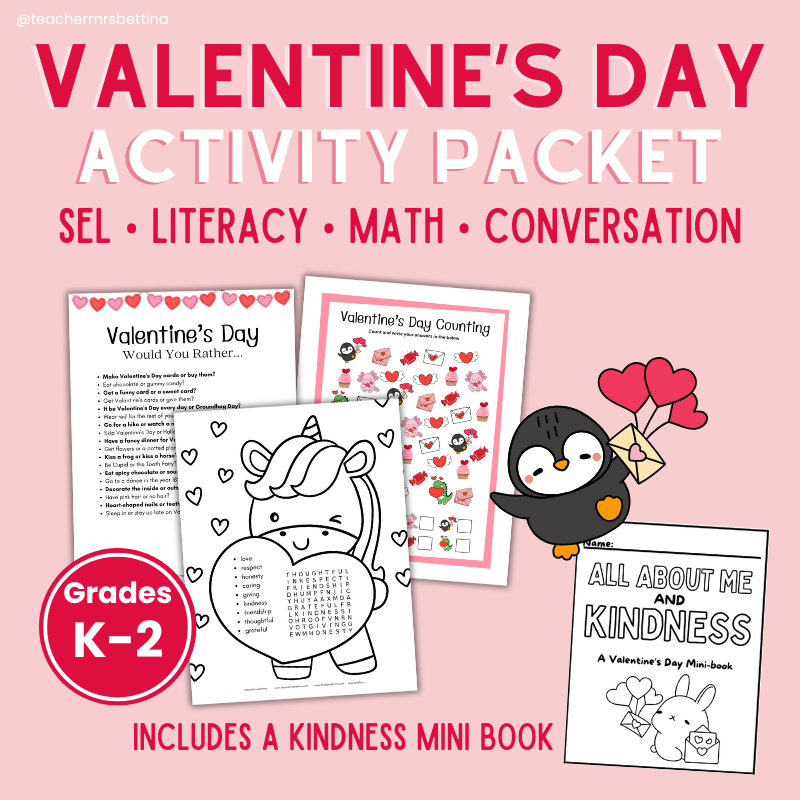 Valentine's Day Elementary Pack