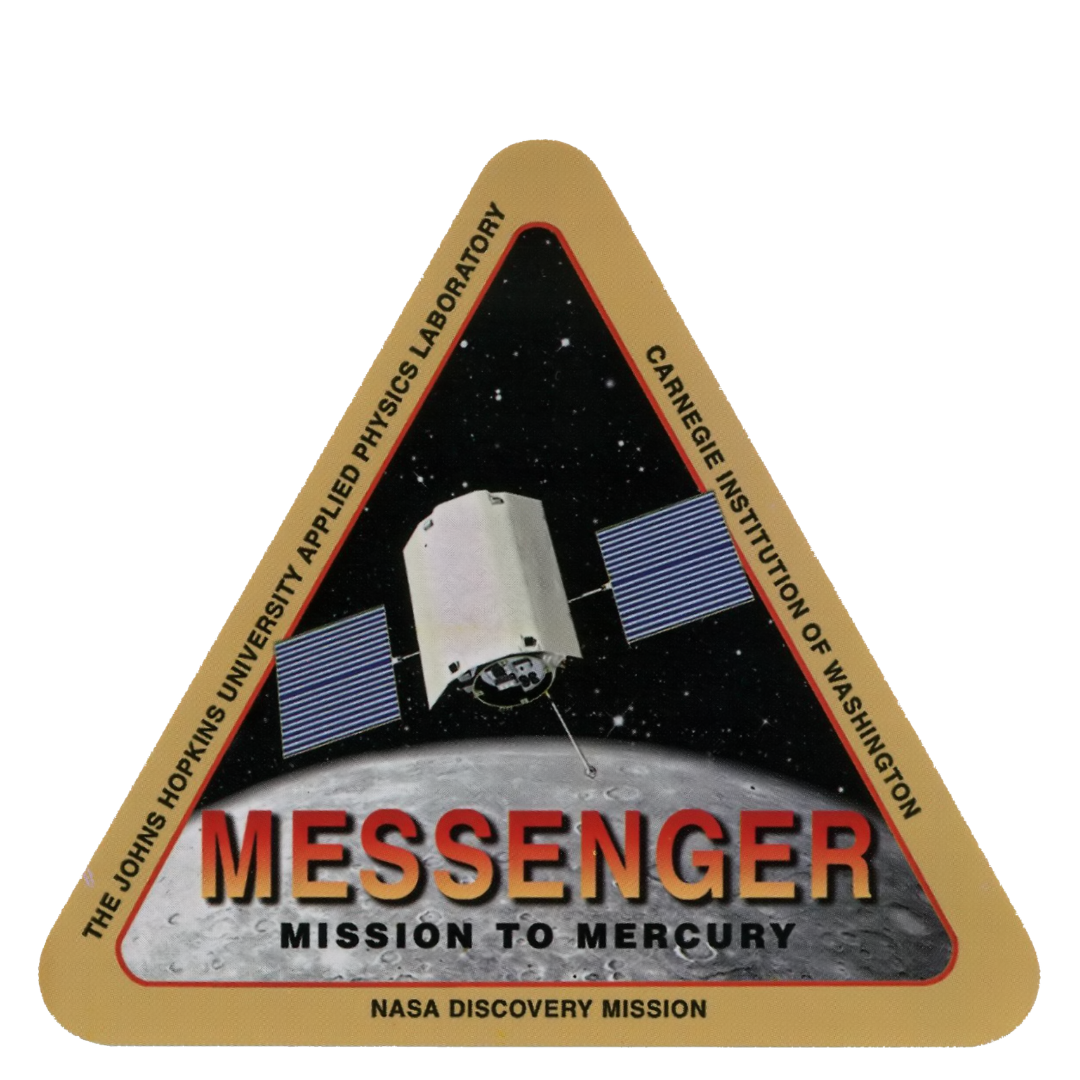 MESSENGER mission emblem for the first spacecraft to orbit Mercury
