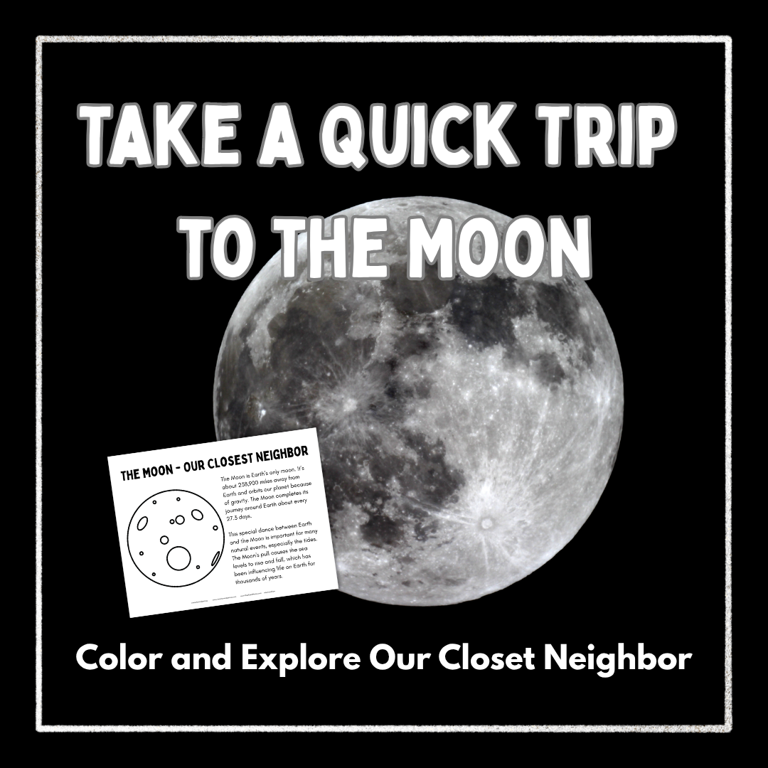 Free Moon Printable for kids