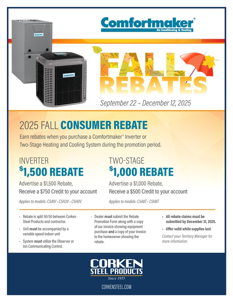2025 Fall Rebate: Comfortmaker