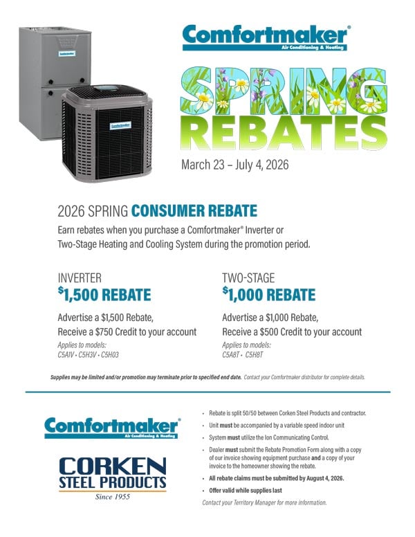 2026 Spring Consumer Rebate: Comfortmaker