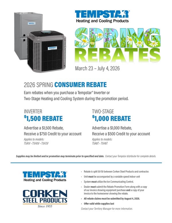 2026 Spring Consumer Rebate: Tempstar