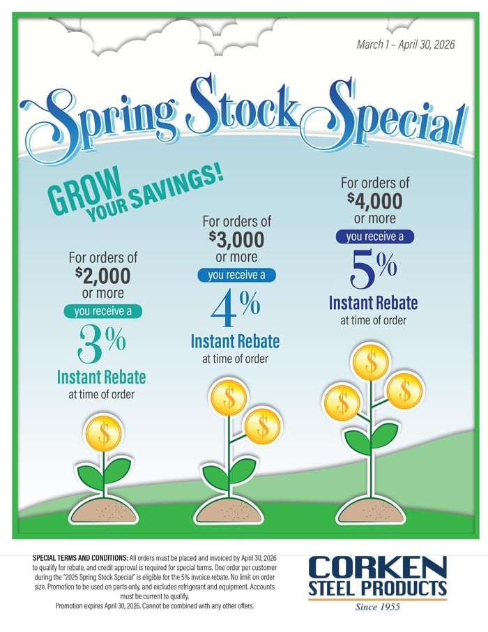 GROW Your Savings with our Spring Stock Special