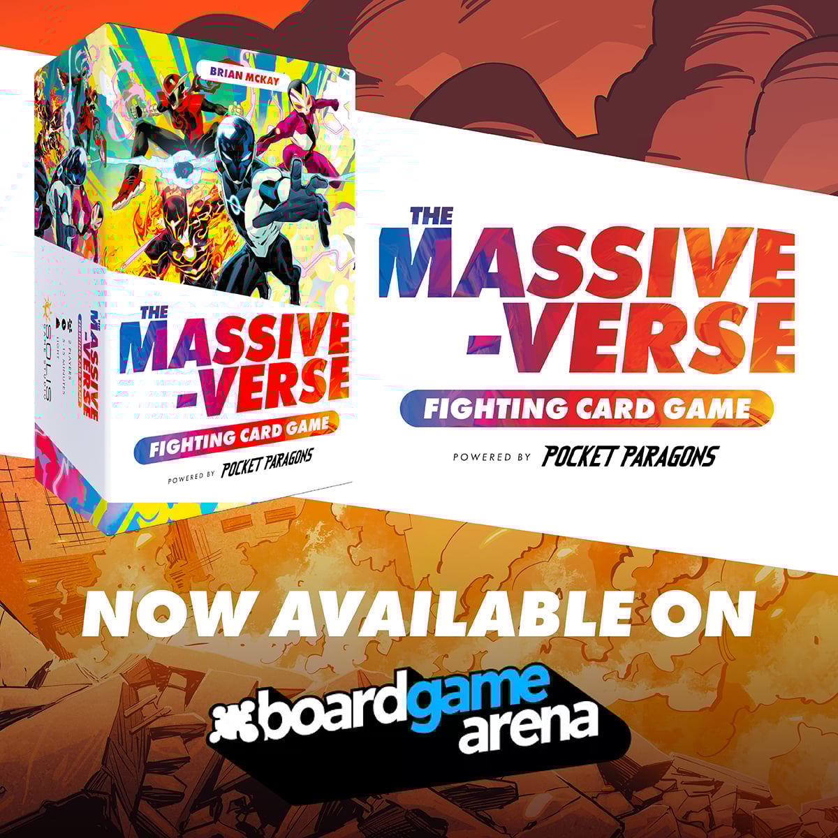 The Massive-Verse Fighting Card Game is now on Board Game Arena!