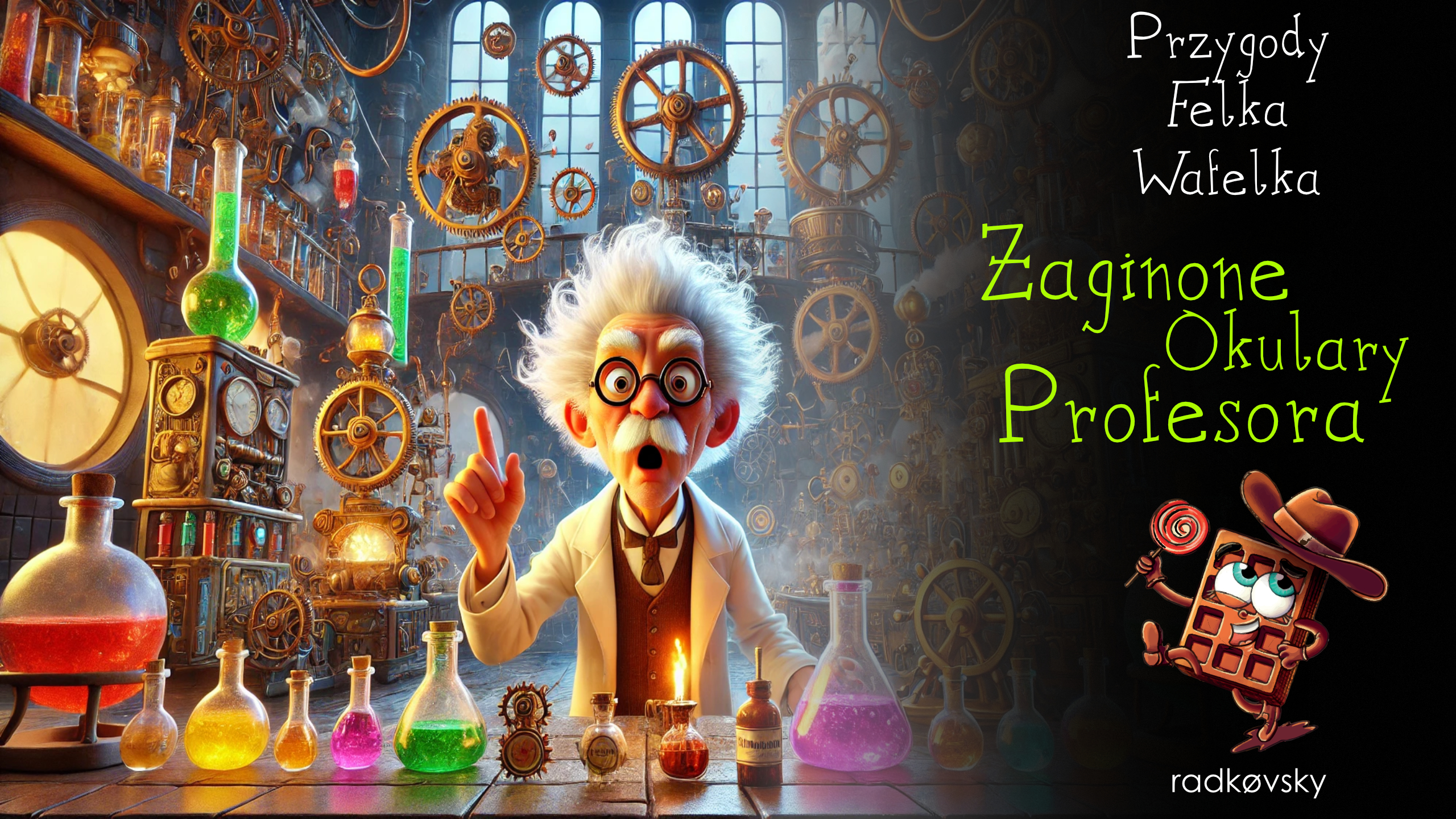 Felek Wafelek i Zaginione Okulary Profesora – bajka audio o wynalazkach, chaosie i… czekoladowym sprycie!