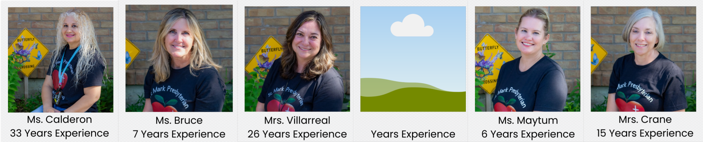 Four year old teachers at a preschool.