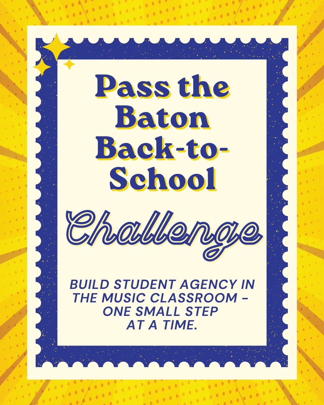 Pass the Baton Back-to-School Challenge