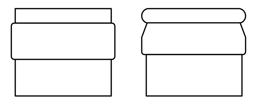 La bague indique s'il faut utiliser du liège ou une capsule couronne