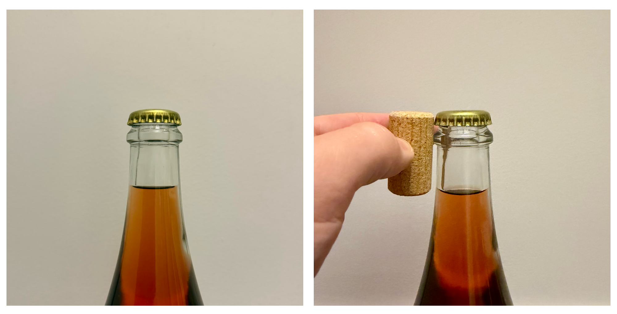 Niveau de remplissage du vin recommandé pour une bouteille à pression