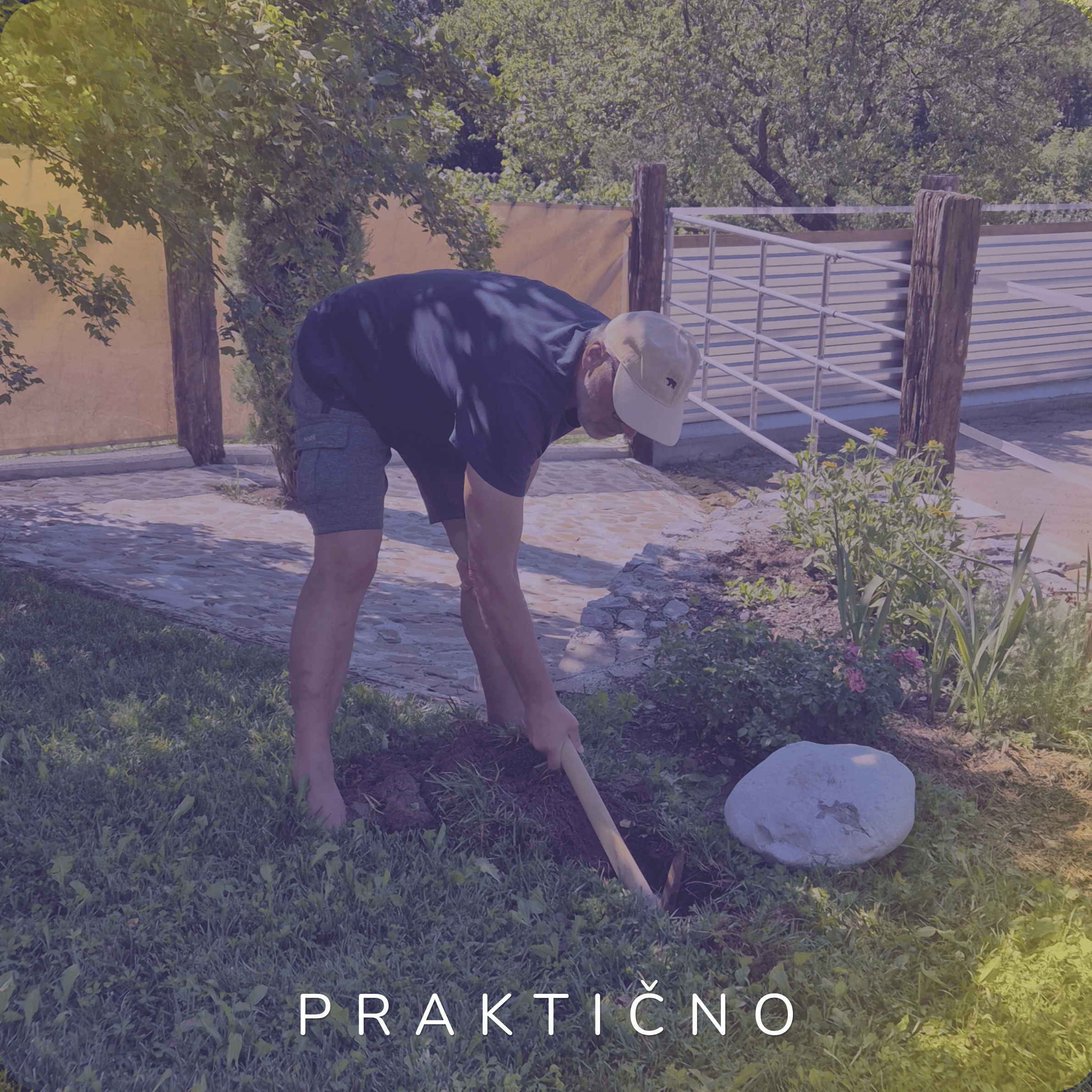 Postavitev tročana in energijskega kroga v naravi