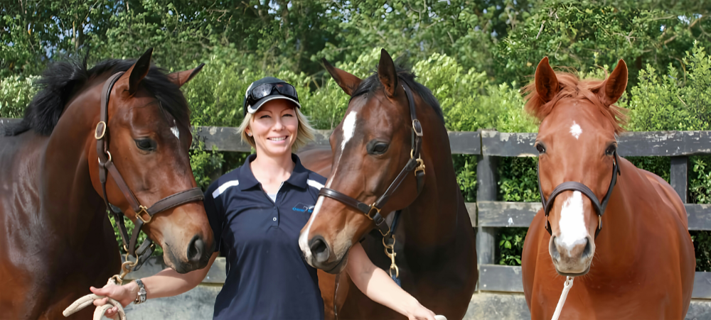 Diana Jamieson with some of her homebred horses
