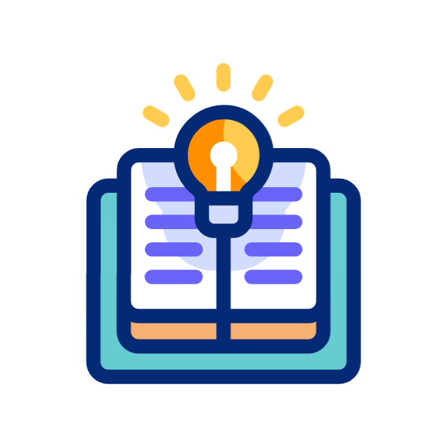 Icon of an open book. Alt text: Mindful DIY Projects inspired creativity for grown-ups, featuring soothing templates and art-therapy printables to help adults find focus, peace, and joy.