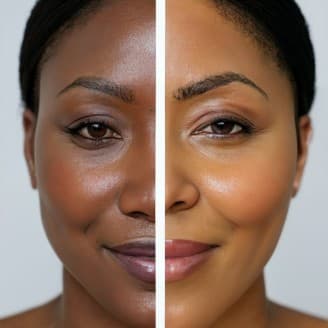 Customer before and after result