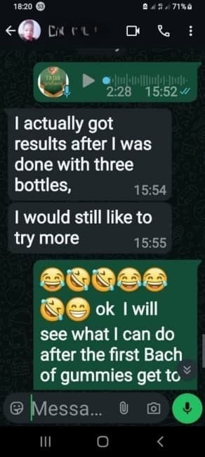Rebecca's customer glow journey
