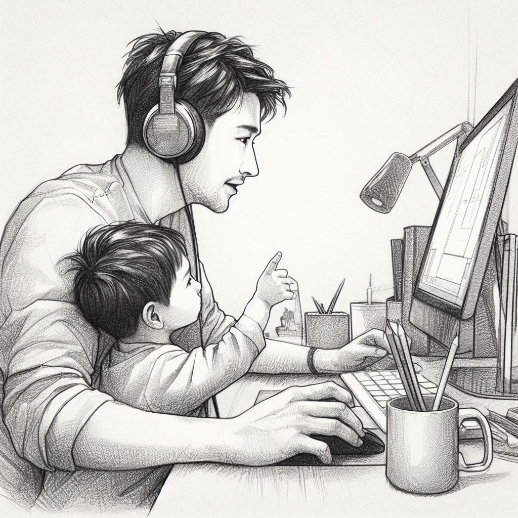 Pracujesz przy komputerze? Twój syn ma nieprawidłowy obraz mężczyzny i ojca