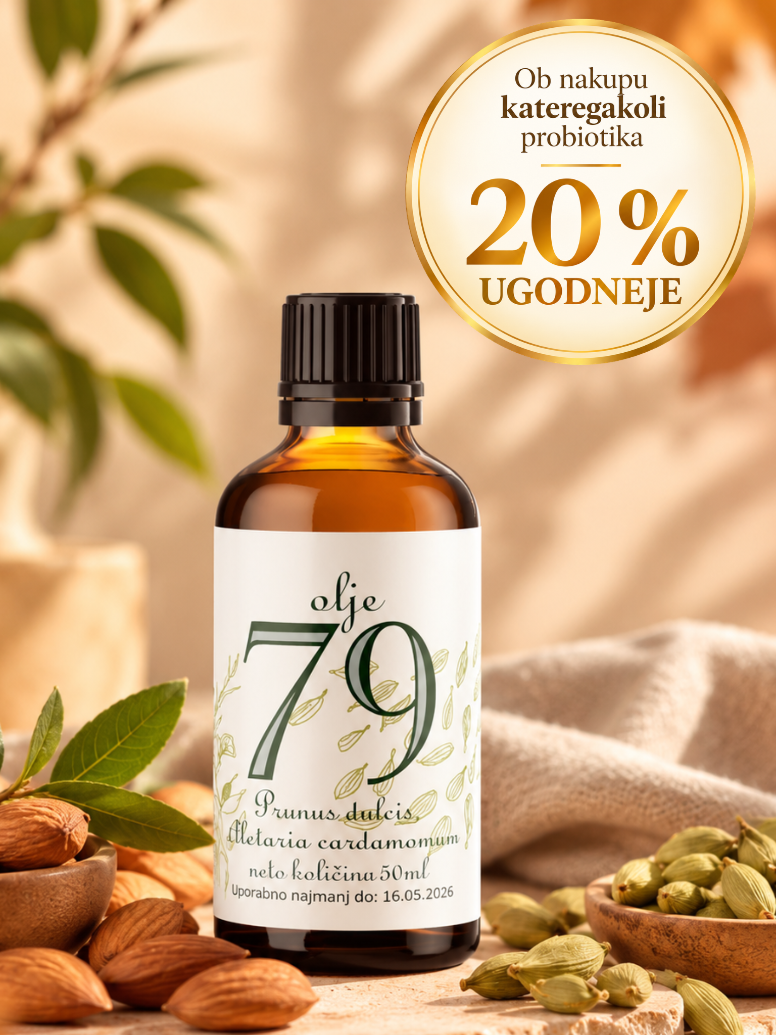 Olje 79 – ob nakupu kateregakoli probiotika 20 % ugodneje