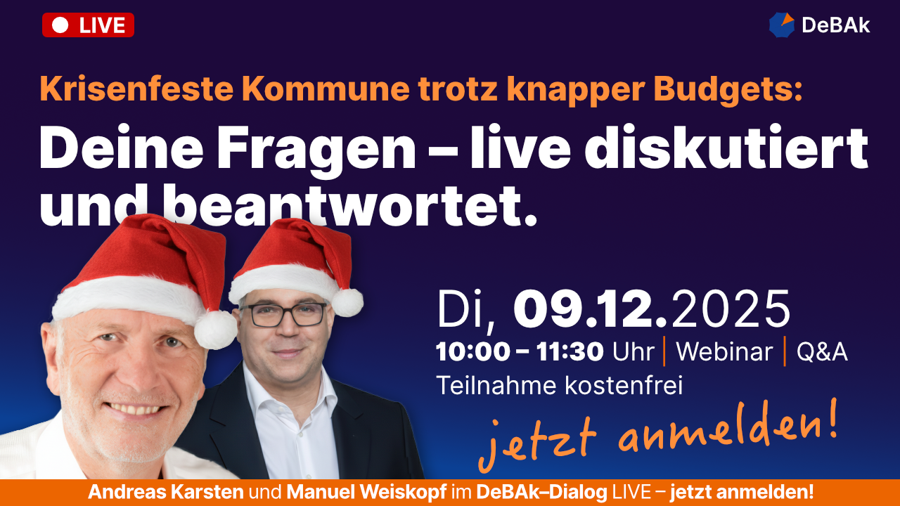 Resiliente Kommune - wie du deine Kommune krisenfester machst - trotz knapper Budgets.