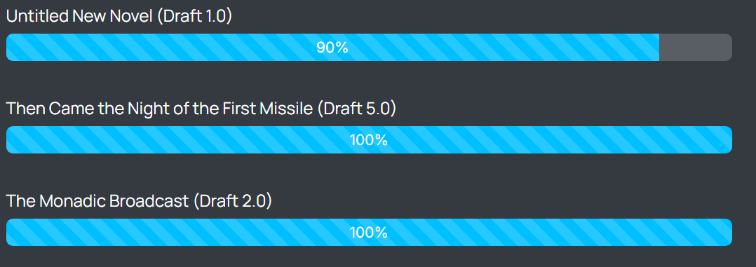 Progress Bars for September 2026