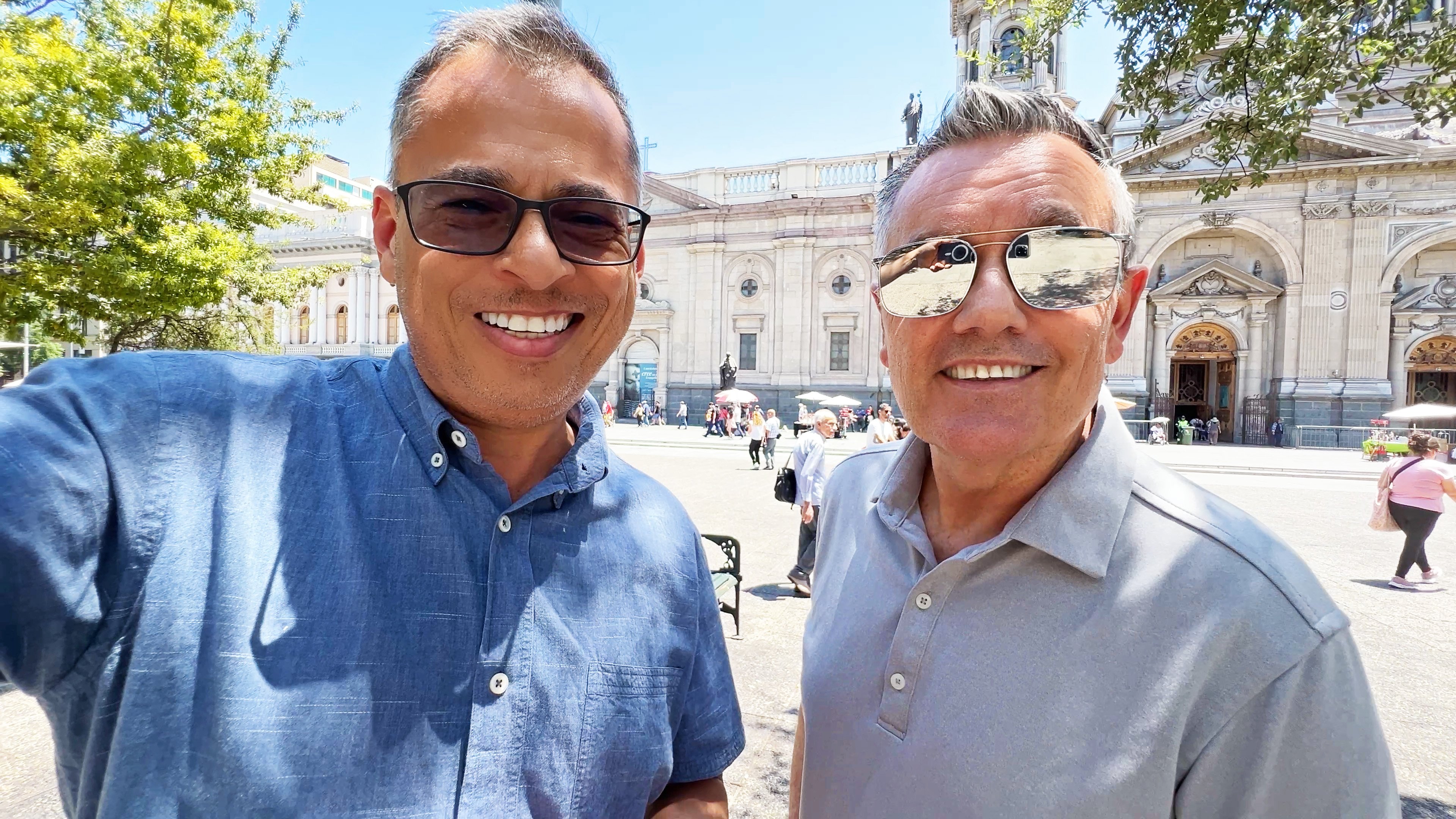 Chris and Michael in Santiago Chile