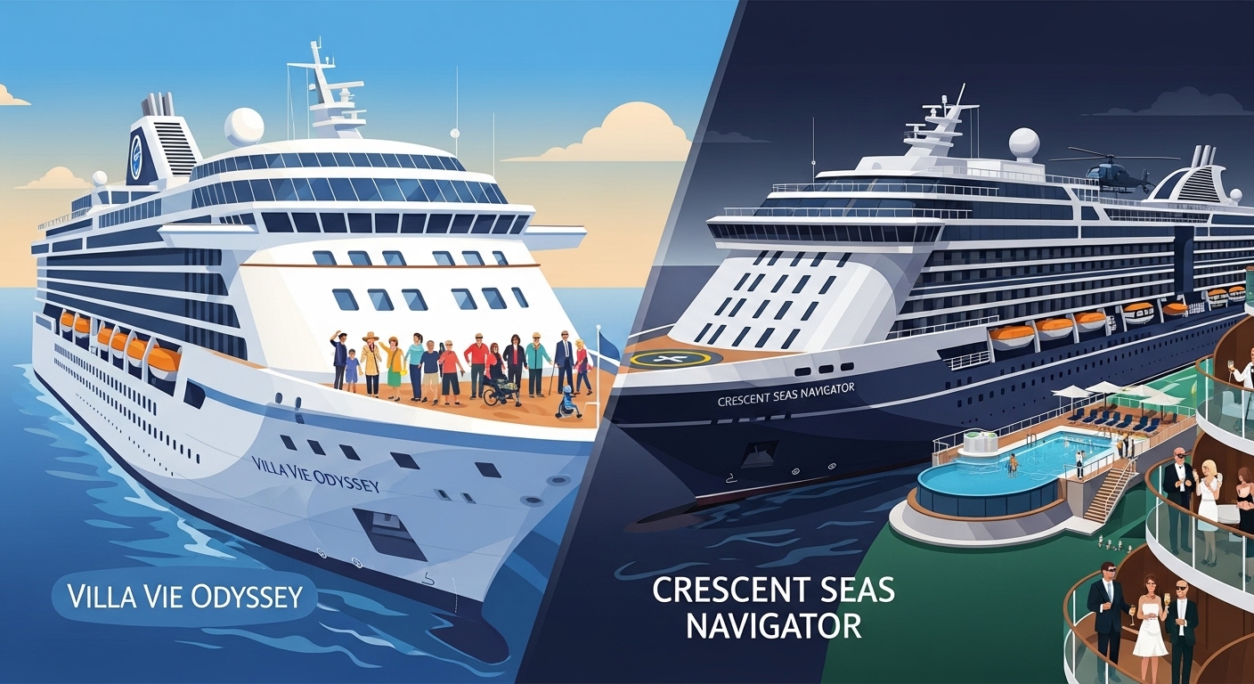 Villa Vie vs. Crescent Seas: Your Residential Cruise Match-Up