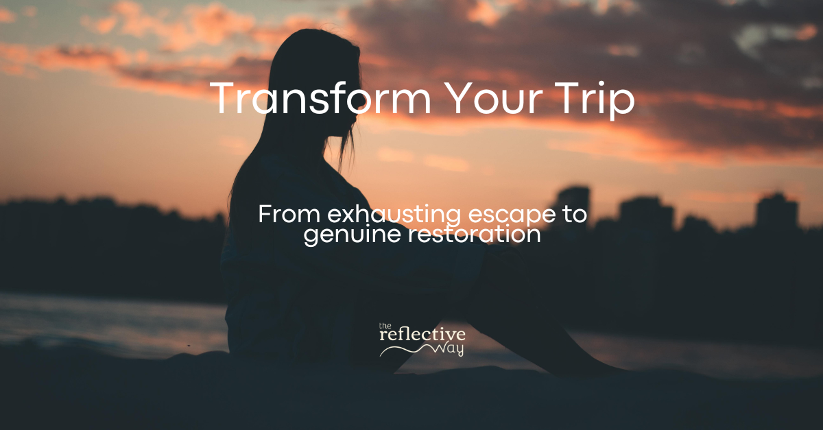 Transformative Travel Coaching Program. Guided coaching before, during, after travel. The Reflective Way