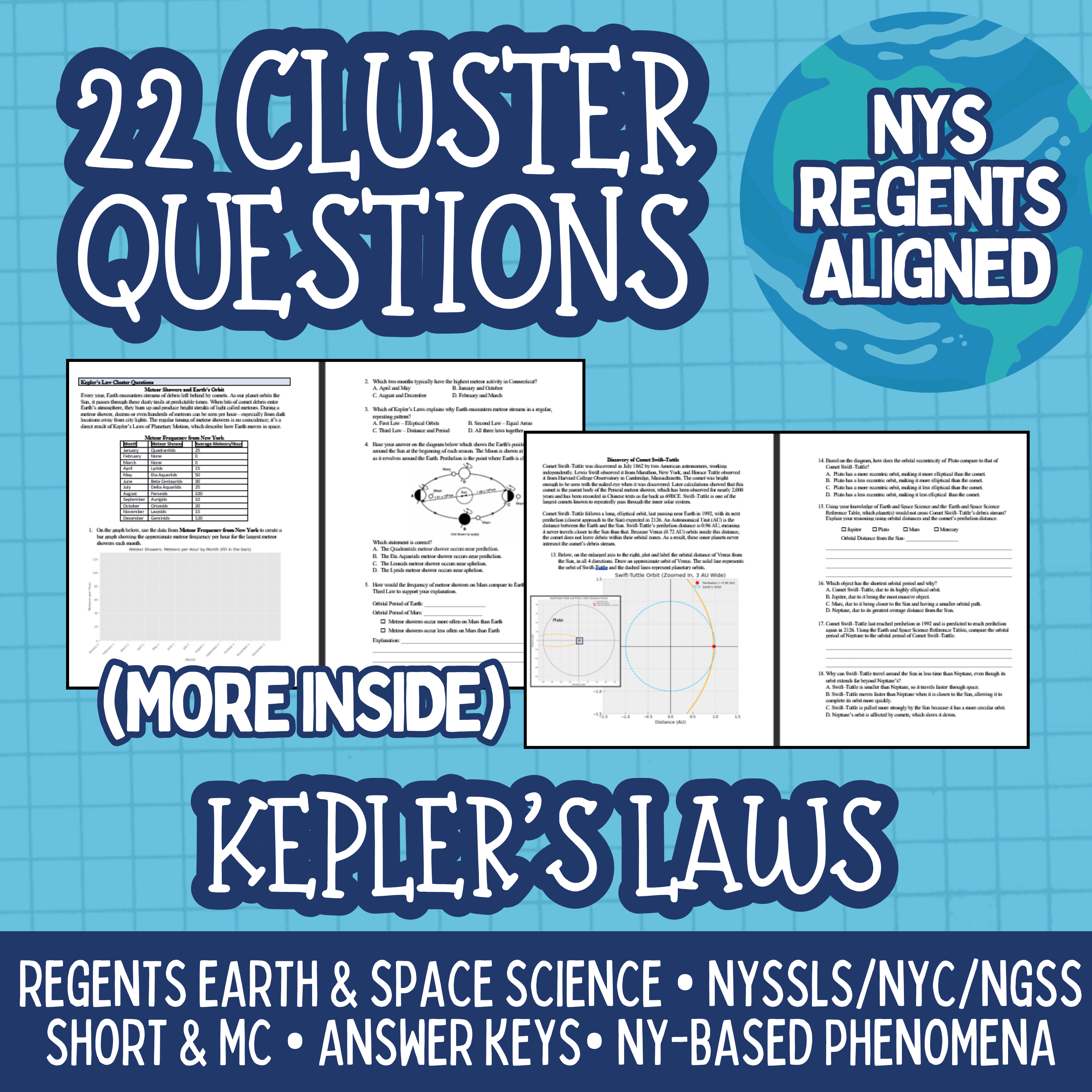 22 Kepler's Law Cluster Questions