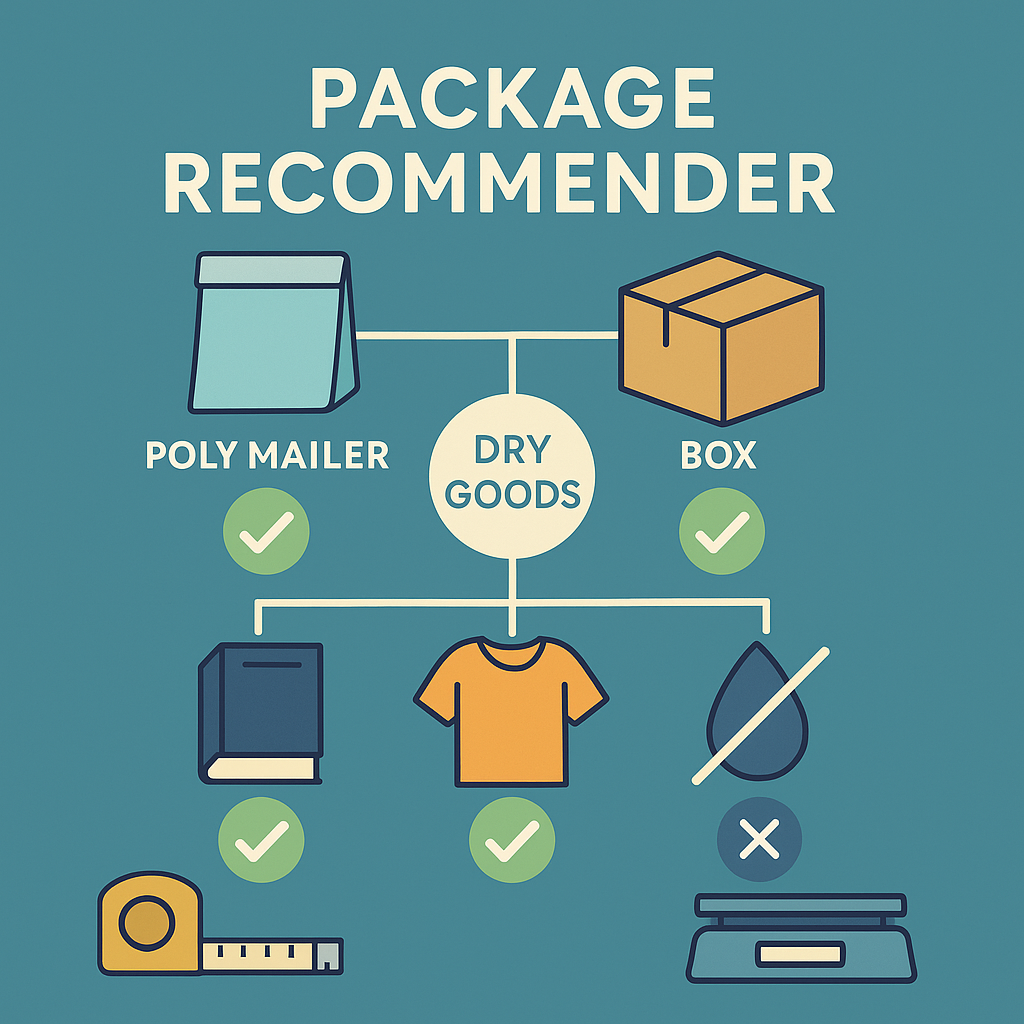 Resources & Tools- Book packaging size tool that recommends standard USPS and shipping box dimensions for single books and bundles