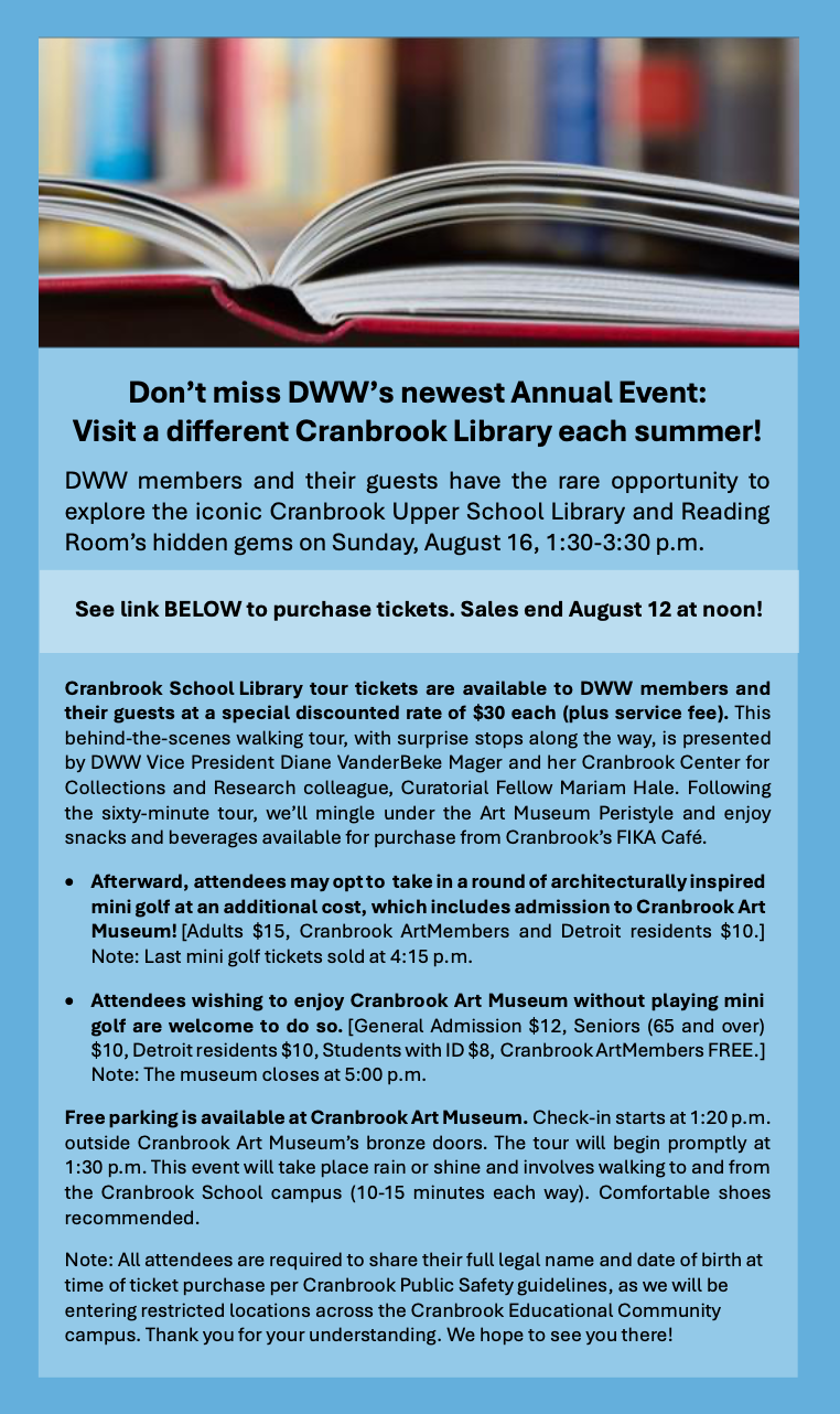 Cranbrook Library Tour