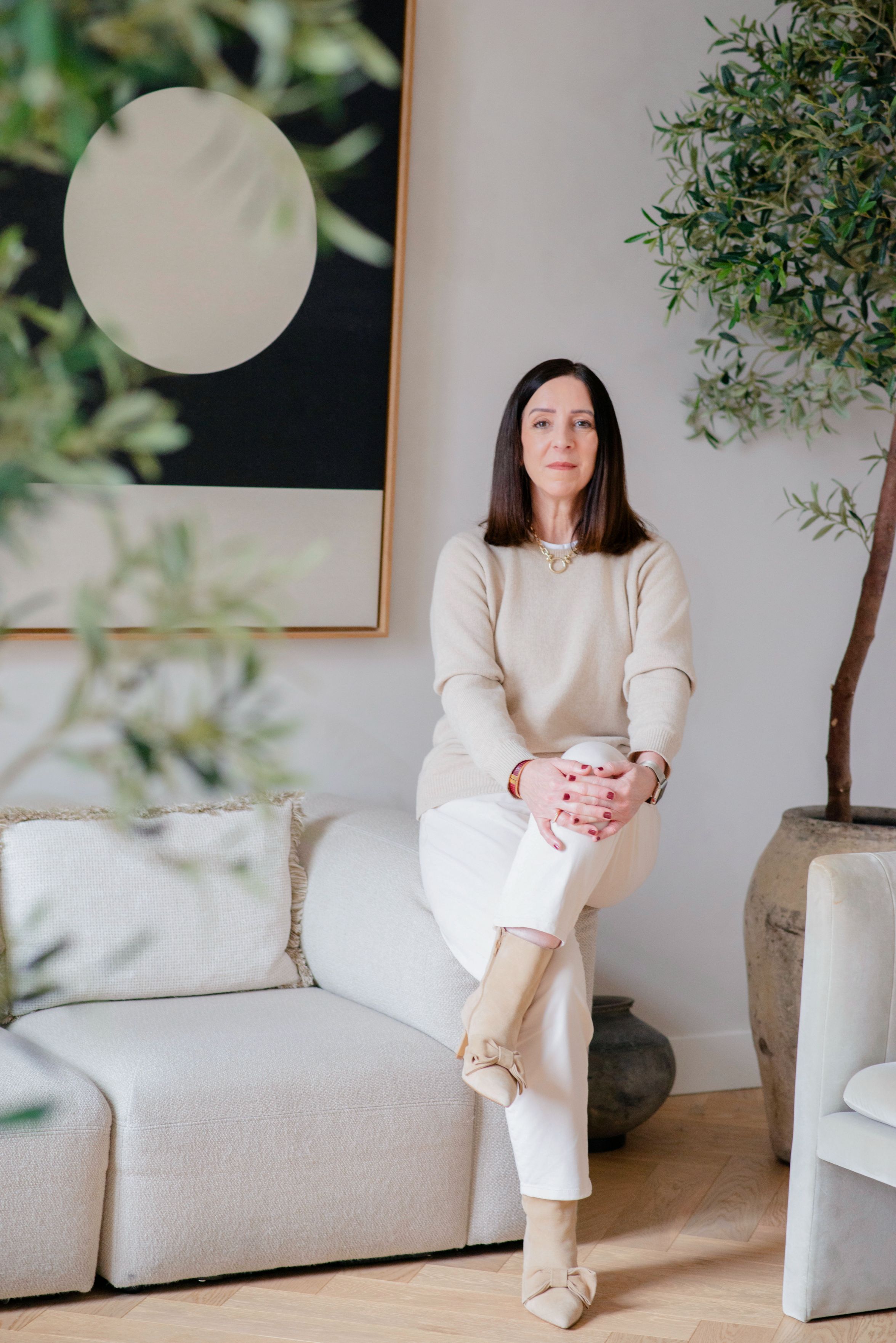 Image of Lisa Thompson, Founder of your career space, she in the Stedelijk museum bookstore