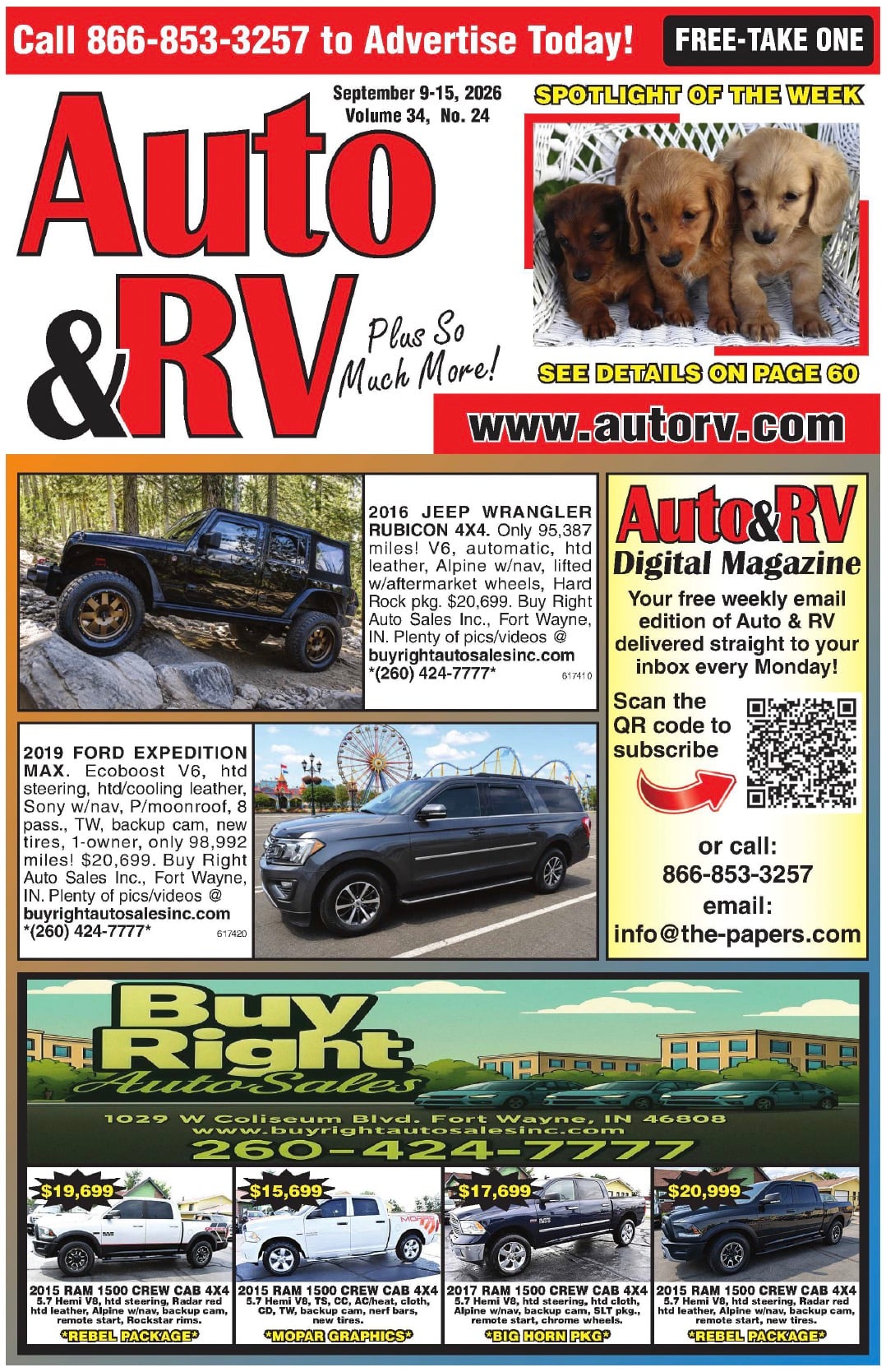 Auto & RV - September 9, 2026