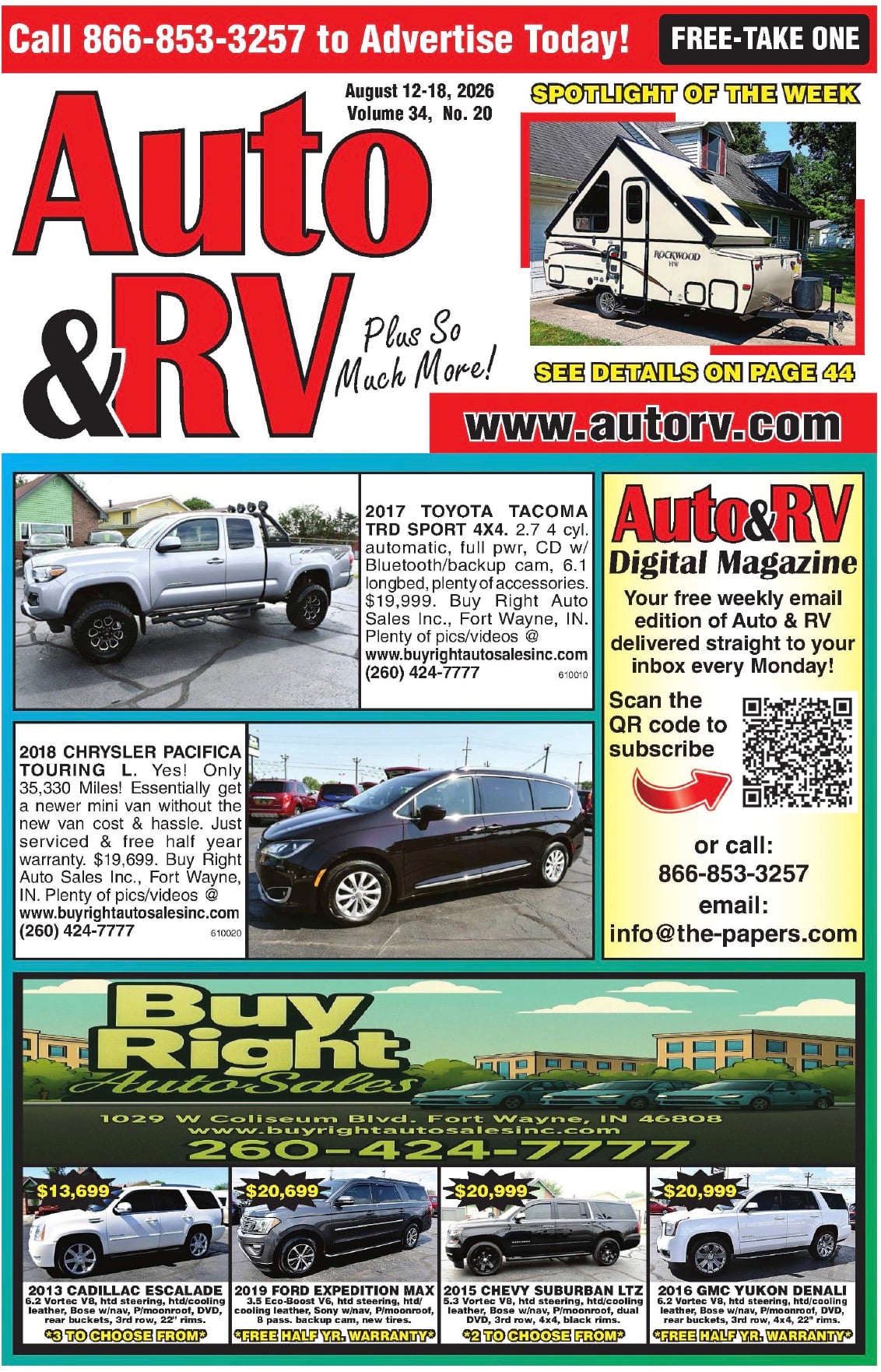 Auto & RV - August 12, 2026