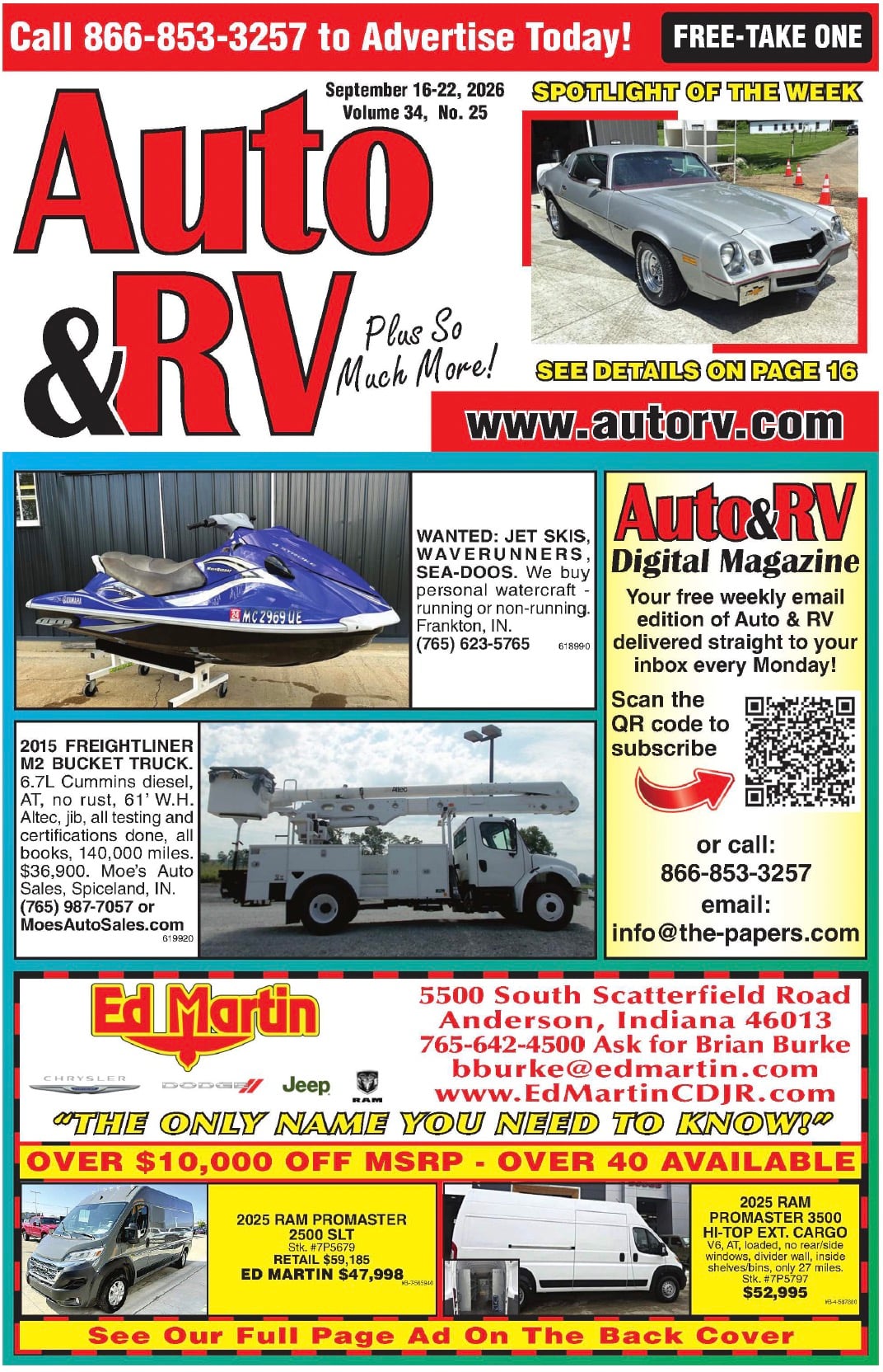 Auto & RV - September 16, 2026