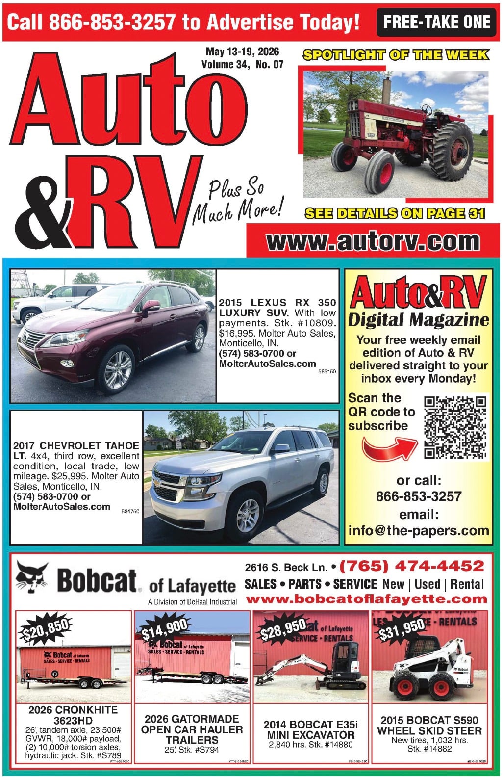 Auto & RV - May 13, 2026