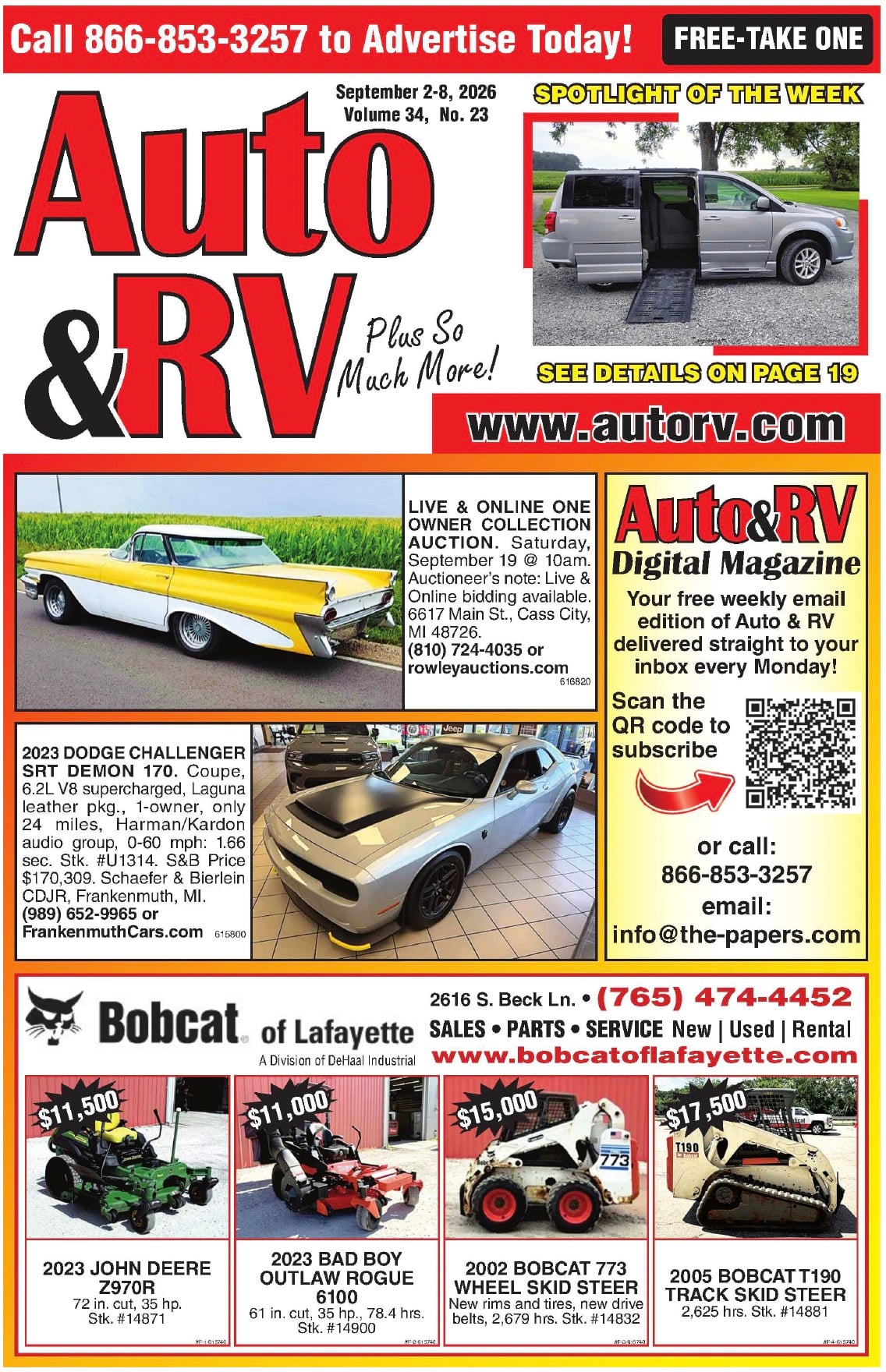 Auto & RV - September 2, 2026