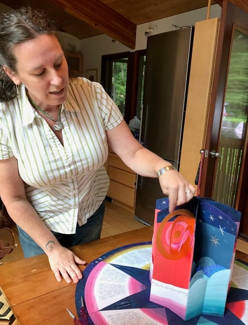 Book artist, Joelle Webber as she describes the making of one of her original artist books.