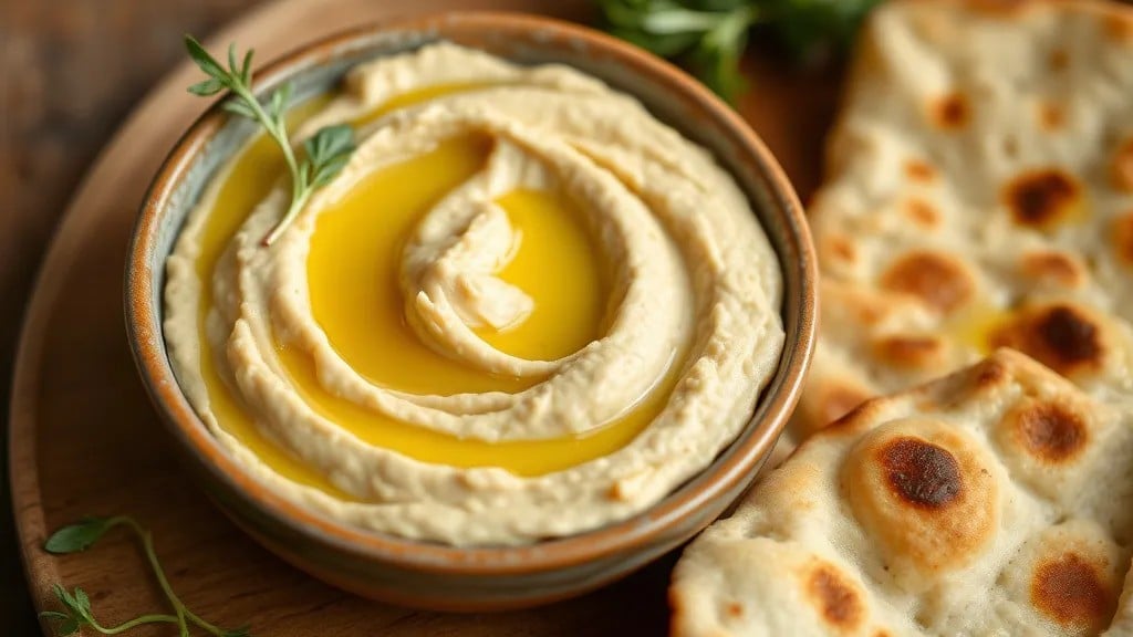 Hummus and Flat Bread