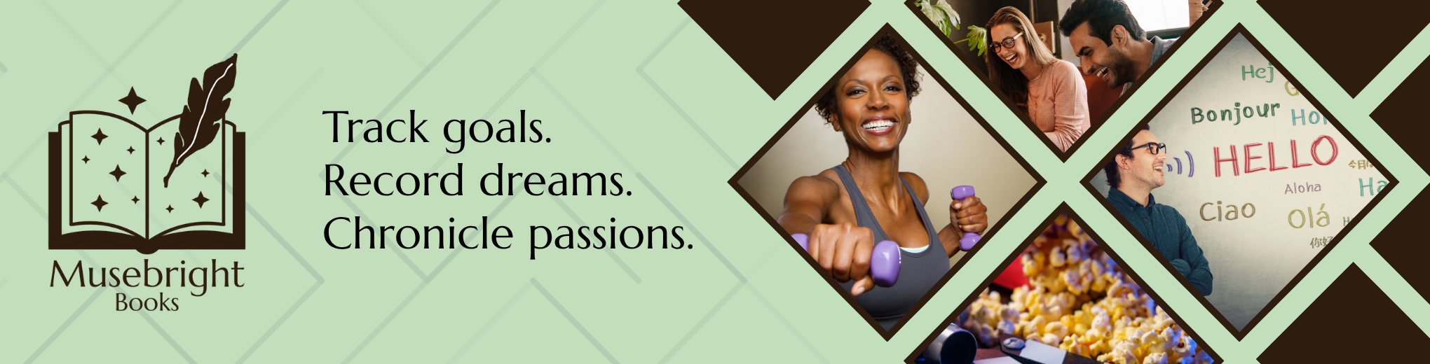 Musebright Books page header