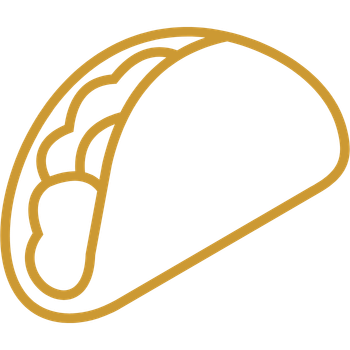 Gold taco icon
