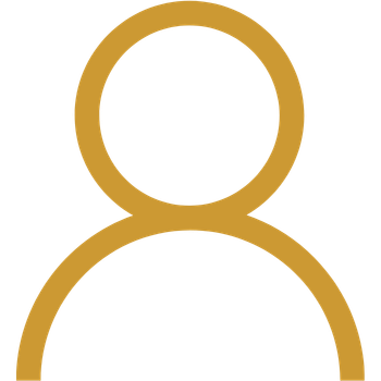 gold single person icon