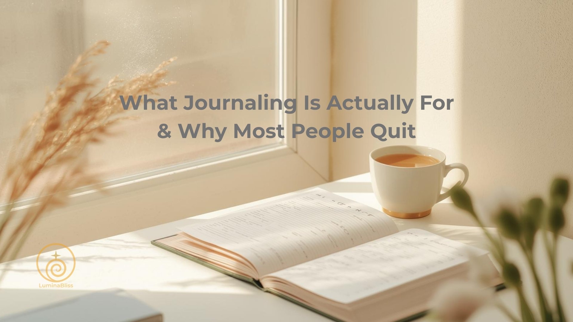 What Journaling Is Actually For & Why Most People Quit