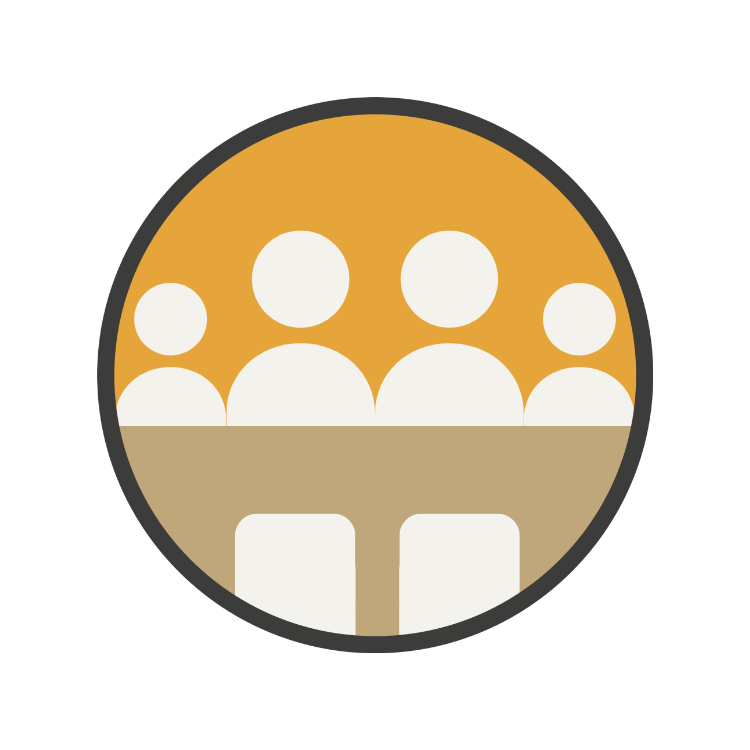 Living Table Project logo with four people around a table together