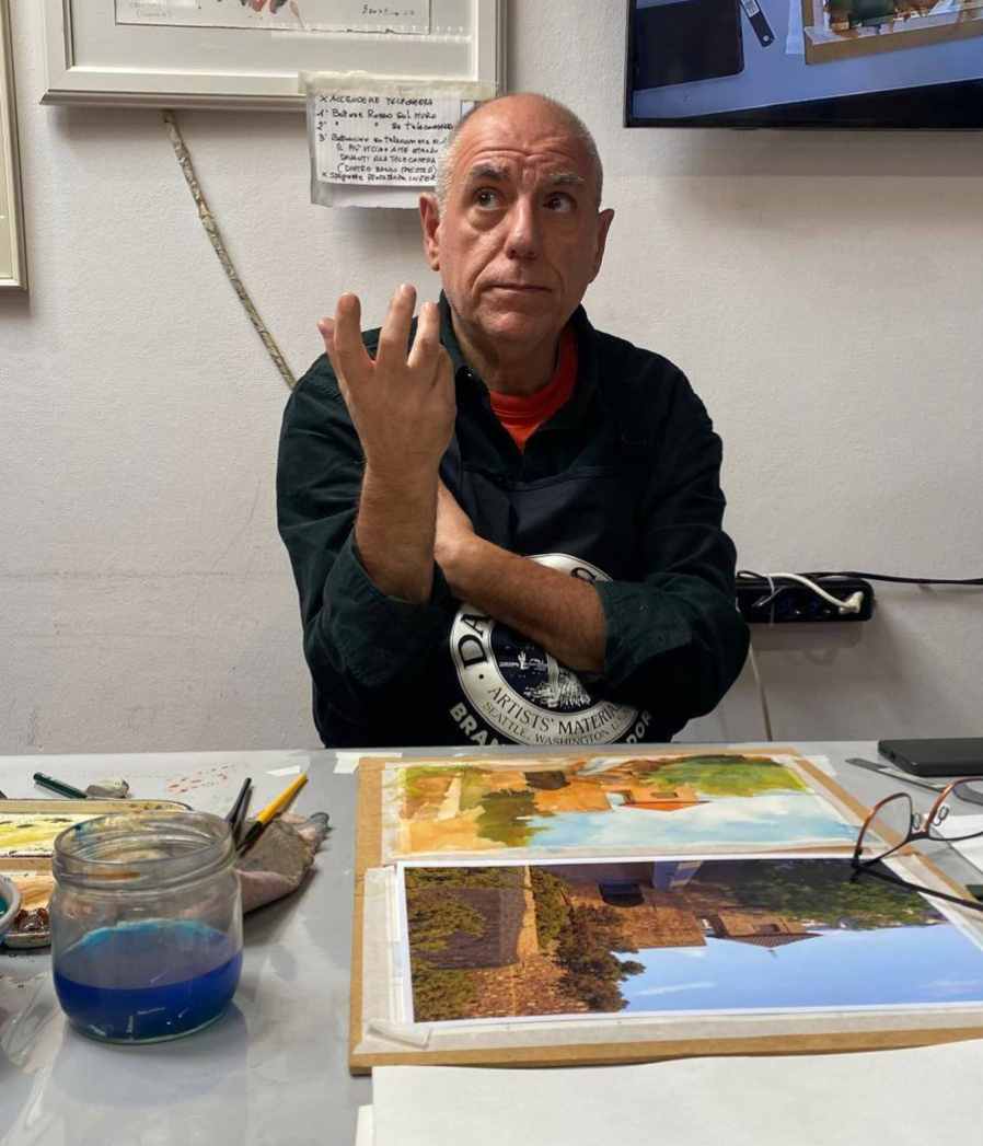 Francesco Fontana di nel suo terzo workshop all'Accademia dell'Aquerello di Padova Francesco Fontana di nel suo terzo workshop all'Accademia dell'Aquerello di Padova