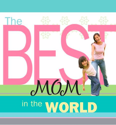 gift book cover with mom and daughter in matching pink shirts