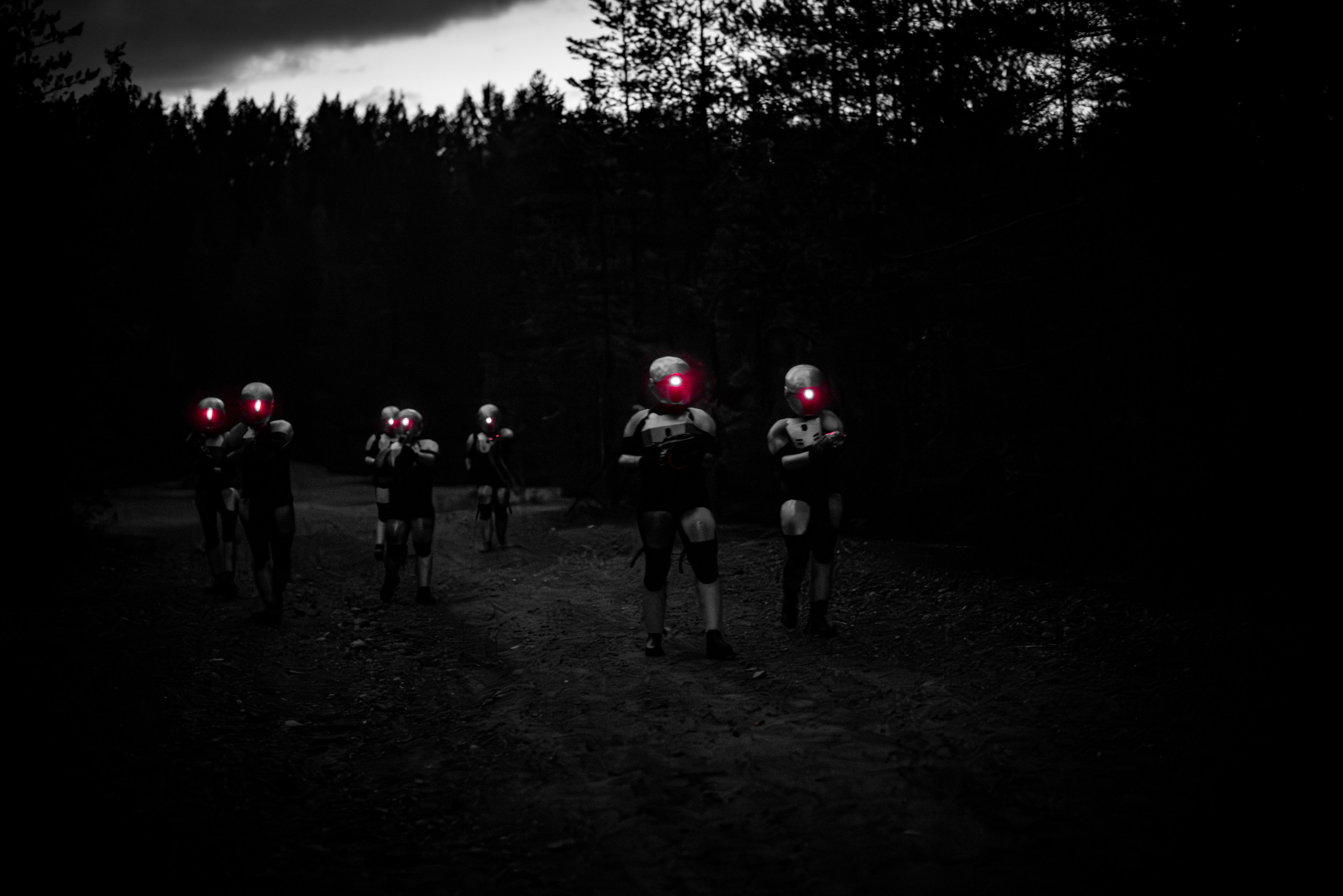 Picture: Machine soldiers marching at night