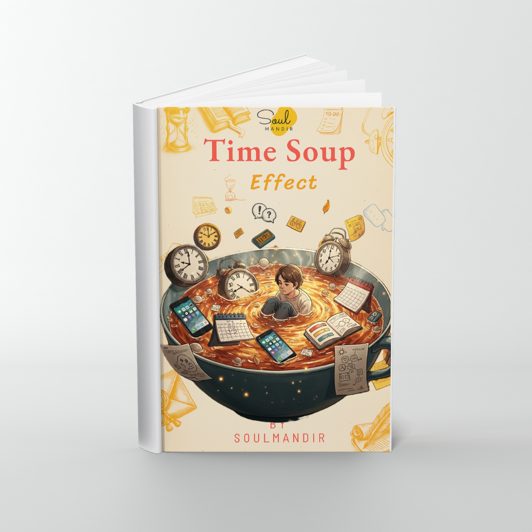 The Time Soup Effect ebook by soulmandir cover — a guide to regaining focus and meaning in your days.