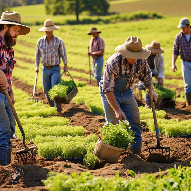 Farmers on the field promoting the AgriCapitalism model