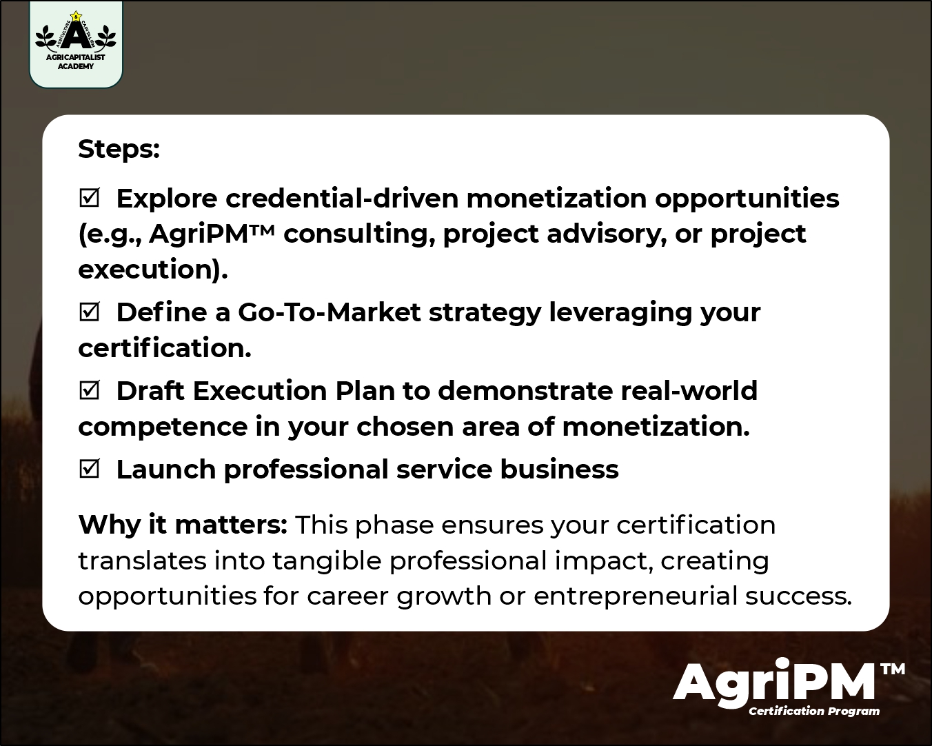 Certification Pathway