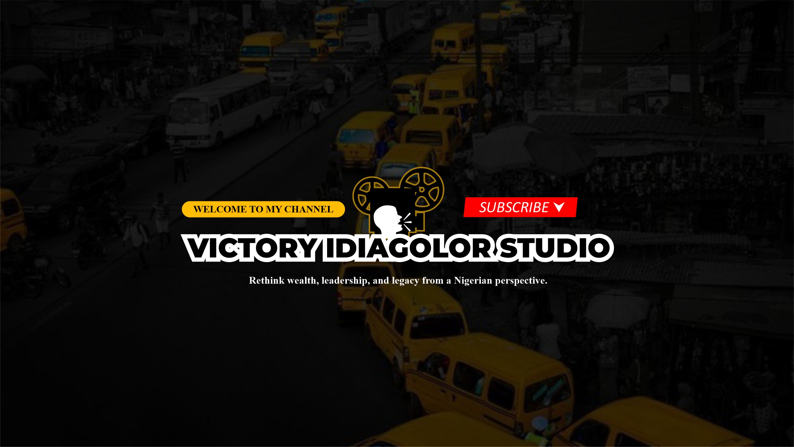 YouTube Banner for Victory Idiagolor Studio channel