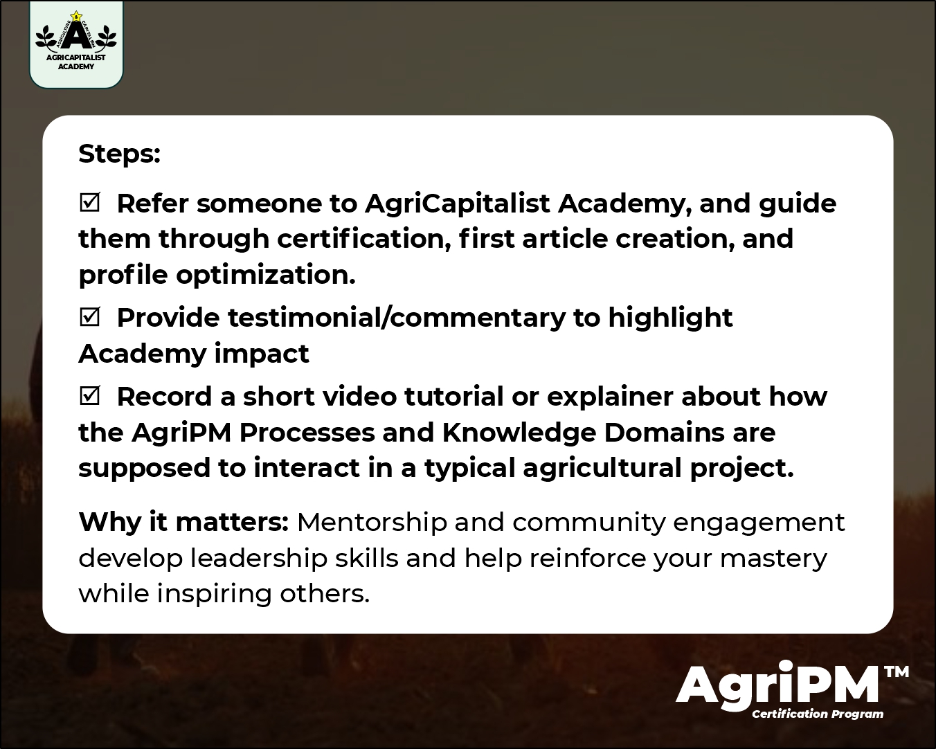 Certification Pathway