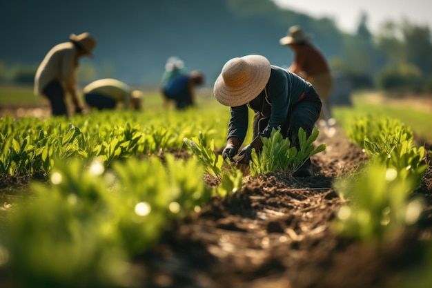 Group of farmers on the field, demonstrating the AgriCapitalism Model